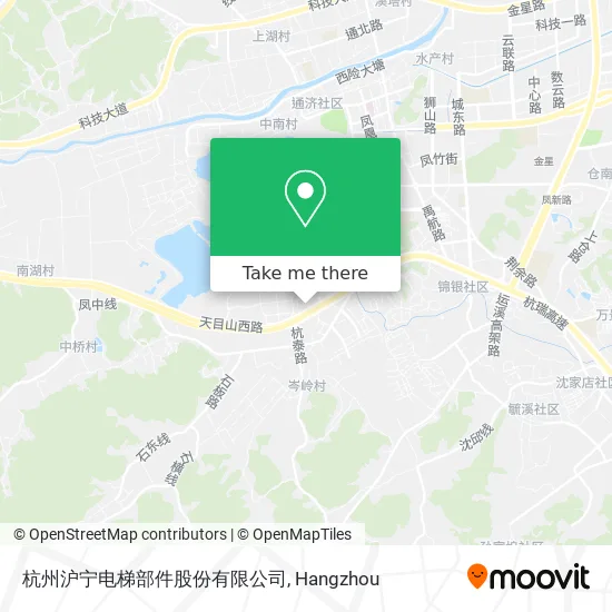 杭州沪宁电梯部件股份有限公司 map