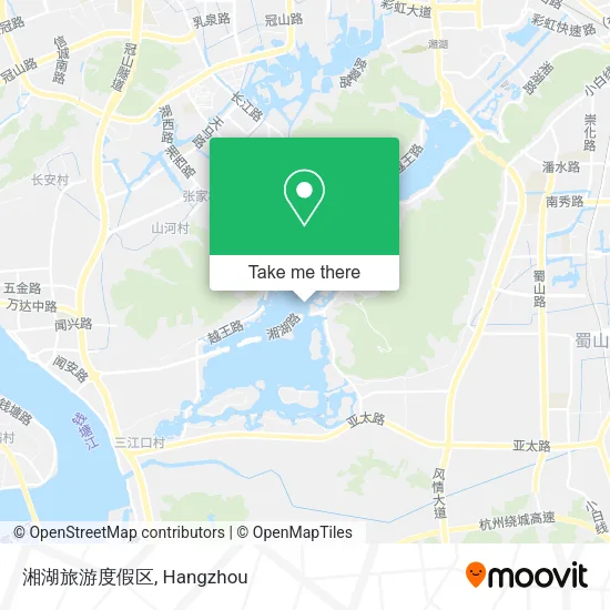 湘湖旅游度假区 map