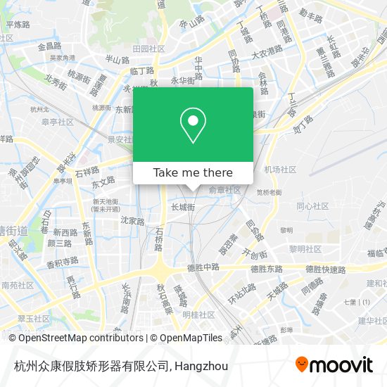 杭州众康假肢矫形器有限公司 map