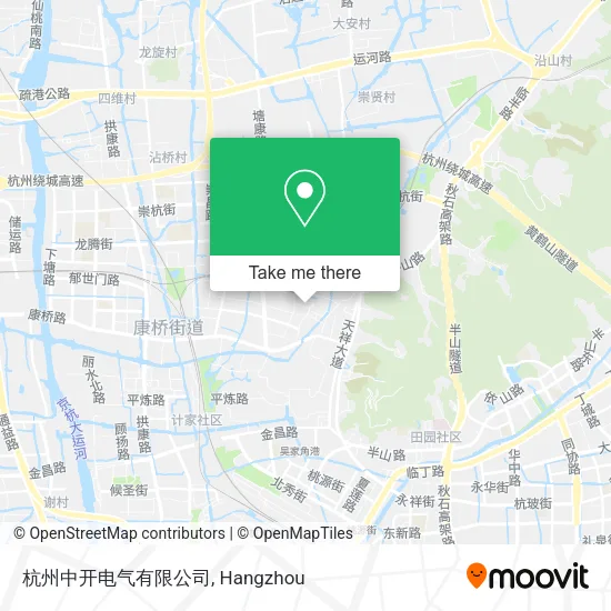 杭州中开电气有限公司 map