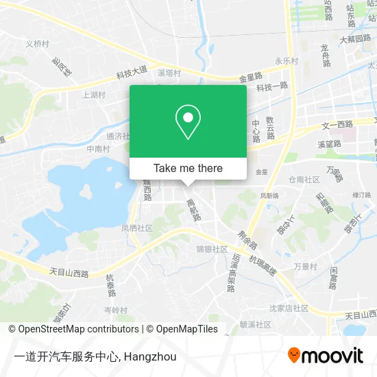 一道开汽车服务中心 map