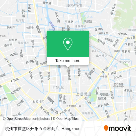 杭州市拱墅区开阳五金材商店 map