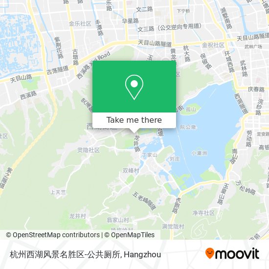 杭州西湖风景名胜区-公共厕所 map