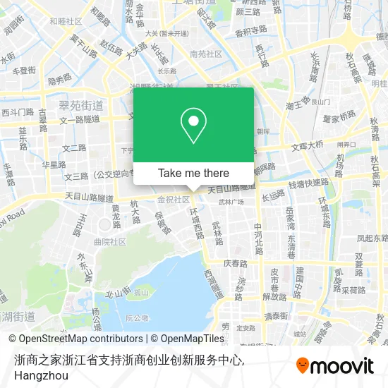 浙商之家浙江省支持浙商创业创新服务中心 map