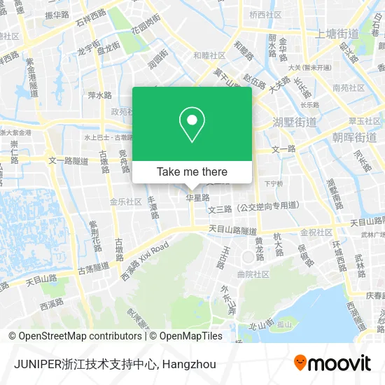 JUNIPER浙江技术支持中心 map