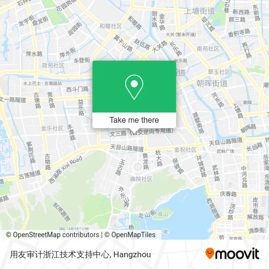 用友审计浙江技术支持中心 map