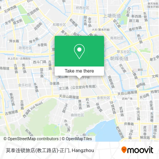 莫泰连锁旅店(教工路店)-正门 map