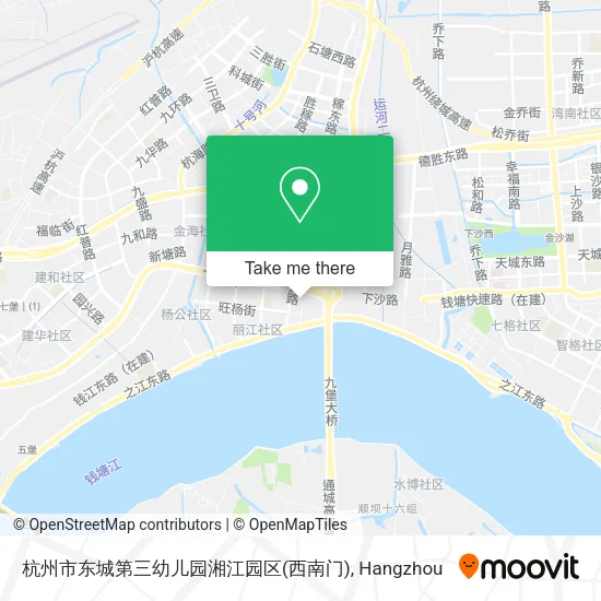 杭州市东城第三幼儿园湘江园区(西南门) map