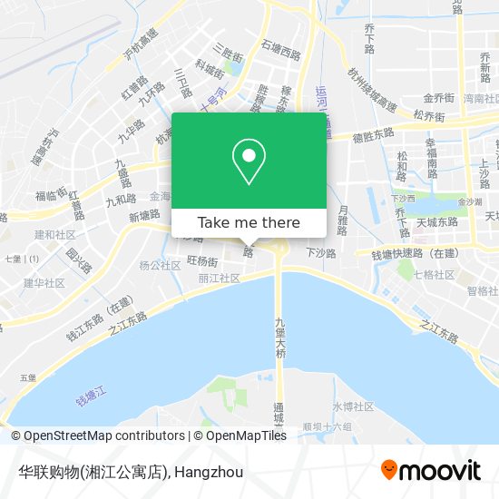华联购物(湘江公寓店) map