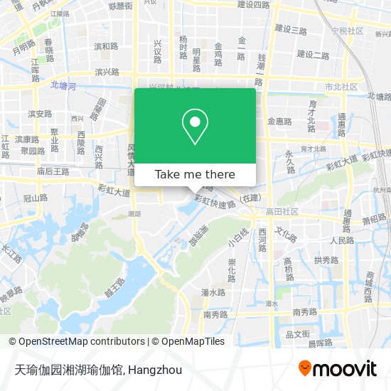 天瑜伽园湘湖瑜伽馆 map