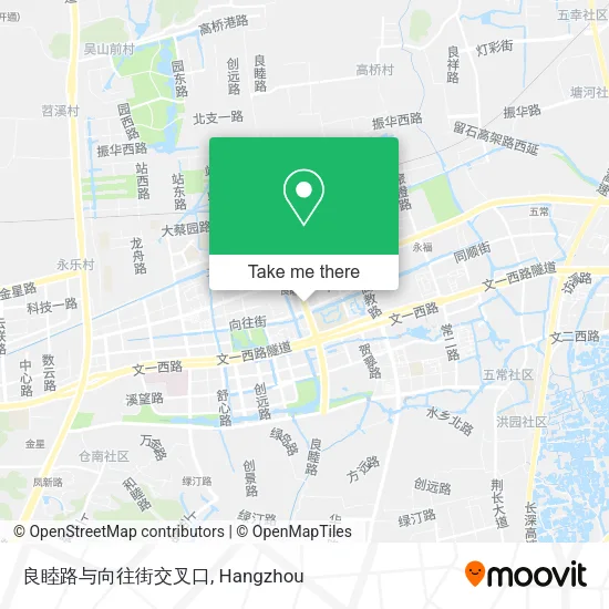 良睦路与向往街交叉口 map