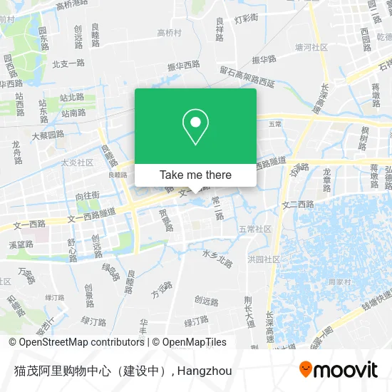 猫茂阿里购物中心（建设中） map