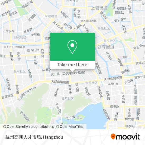 杭州高新人才市场 map