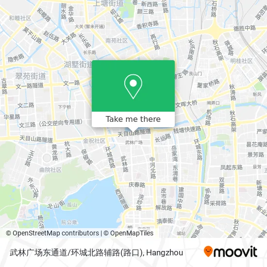 武林广场东通道/环城北路辅路(路口) map