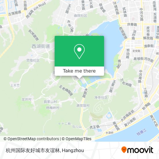杭州国际友好城市友谊林 map