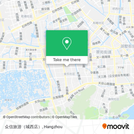 众信旅游（城西店） map