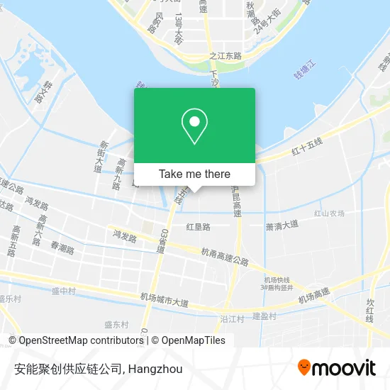安能聚创供应链公司 map