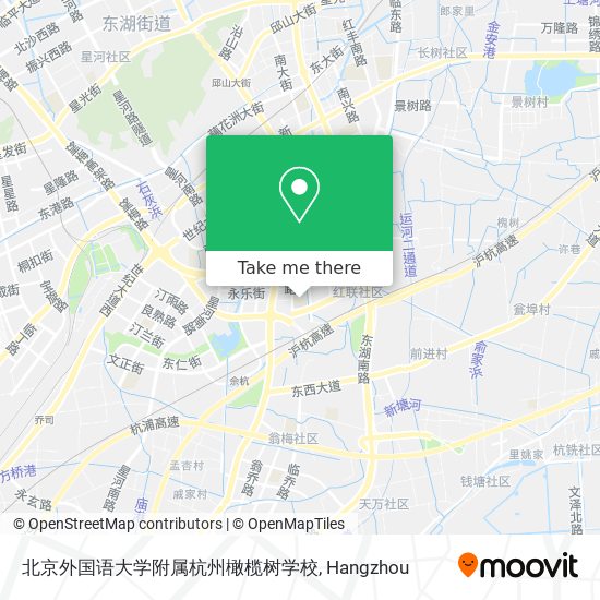 北京外国语大学附属杭州橄榄树学校 map