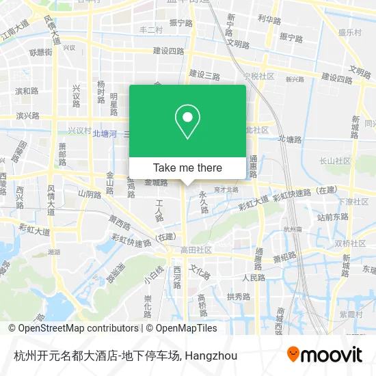 杭州开元名都大酒店-地下停车场 map