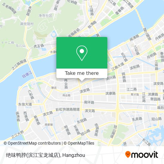 绝味鸭脖(滨江宝龙城店) map