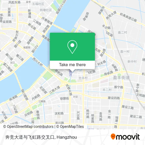 奔竞大道与飞虹路交叉口 map
