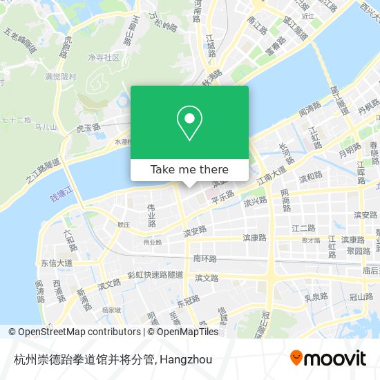 杭州崇德跆拳道馆并将分管 map