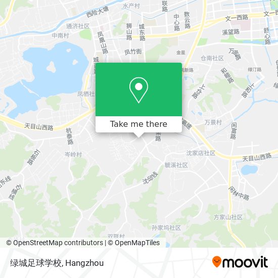 绿城足球学校 map