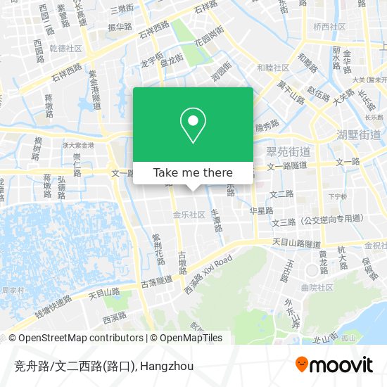 竞舟路/文二西路(路口) map