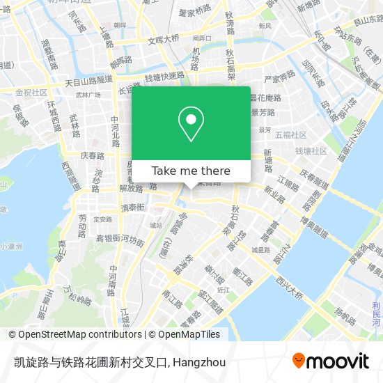 凯旋路与铁路花圃新村交叉口 map