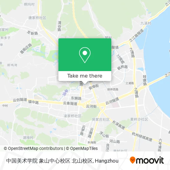 中国美术学院 象山中心校区 北山校区 map