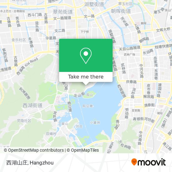西湖山庄 map