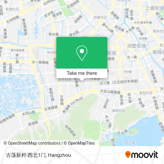 古荡新村-西北1门 map