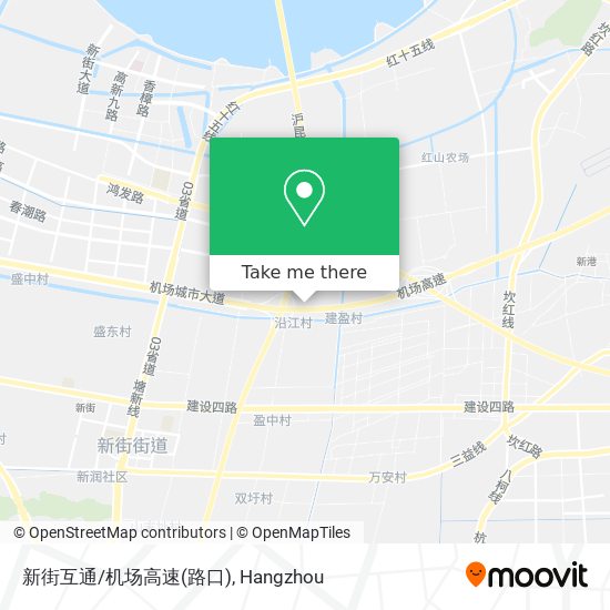 新街互通/机场高速(路口) map