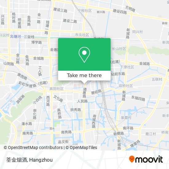 荃金烟酒 map
