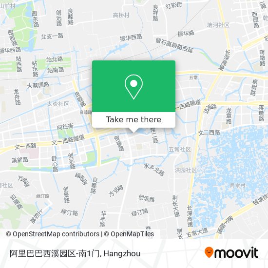 阿里巴巴西溪园区-南1门 map