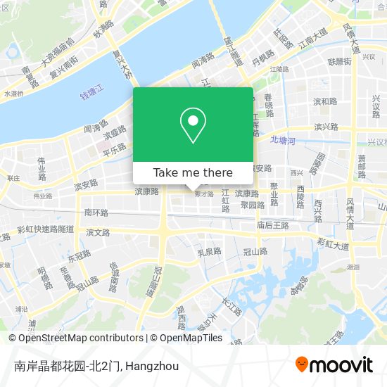 南岸晶都花园-北2门 map