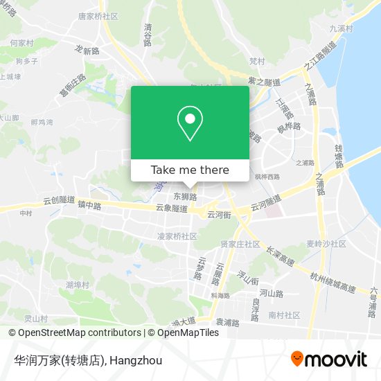 华润万家(转塘店) map
