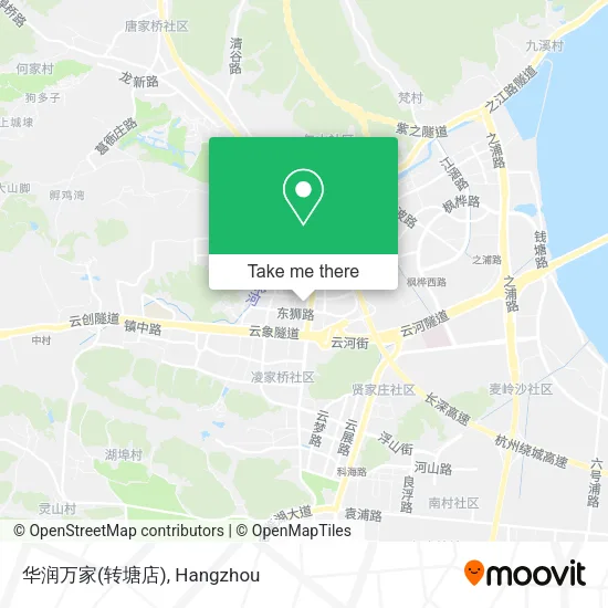 华润万家(转塘店) map