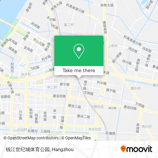 钱江世纪城体育公园 map