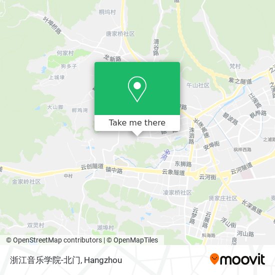 浙江音乐学院-北门 map