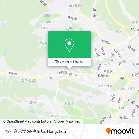 浙江音乐学院-停车场 map