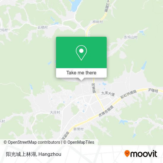 阳光城上林湖 map