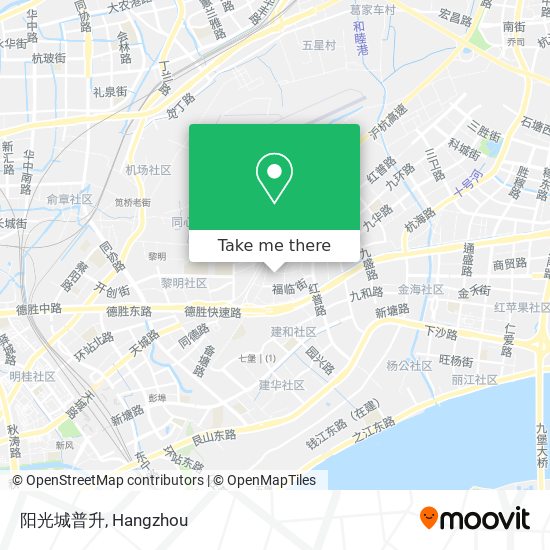 阳光城普升 map