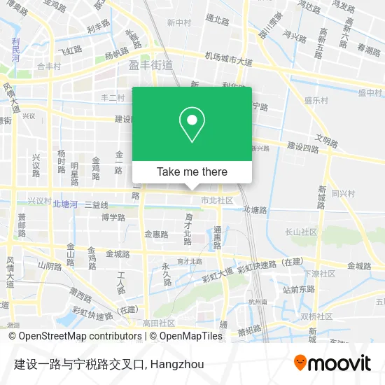建设一路与宁税路交叉口 map