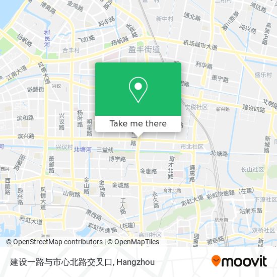建设一路与市心北路交叉口 map