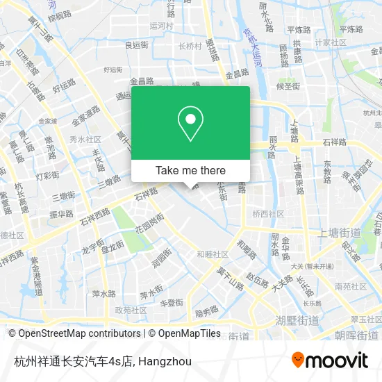 杭州祥通长安汽车4s店 map