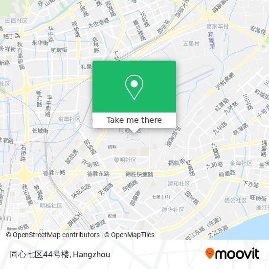 同心七区44号楼 map