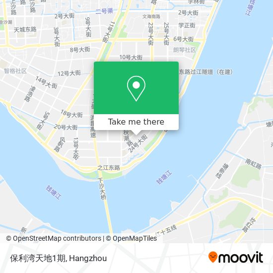 保利湾天地1期 map