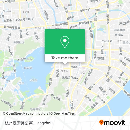 杭州定安路公寓 map