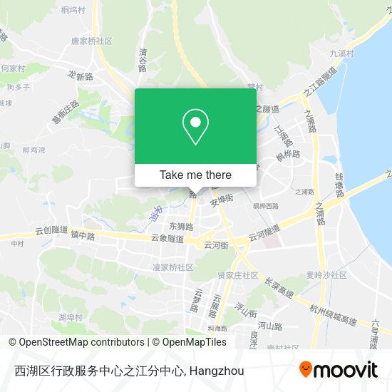 西湖区行政服务中心之江分中心 map